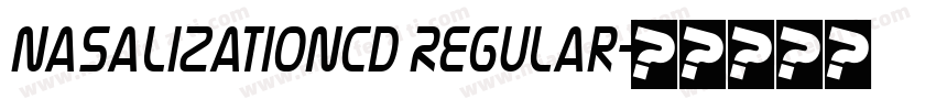 NasalizationCd Regular字体转换